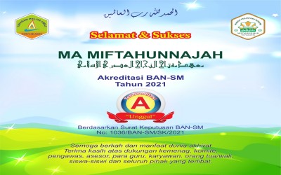 MA Miftahunnajah Sleman Terakreditasi A