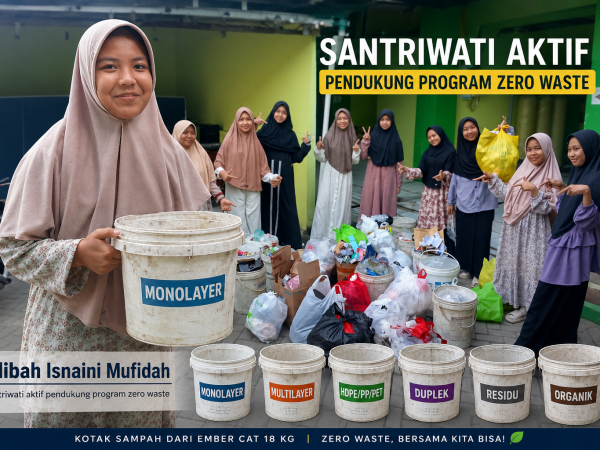Program Unggulan Zero Waste Ponpes Miftahunnajah: Pilah Sampah Jadi Enam Jenis, Terapkan 3R hingga Bernilai Ekonomis