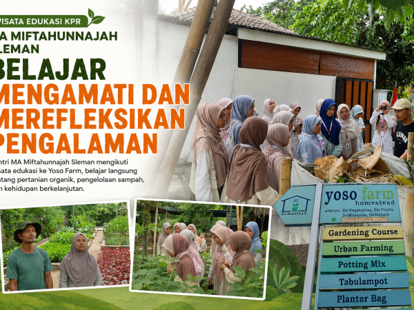 MA Miftahunnajah Perkuat Program Riset melalui Wisata Edukasi KPR ke Yoso Farm