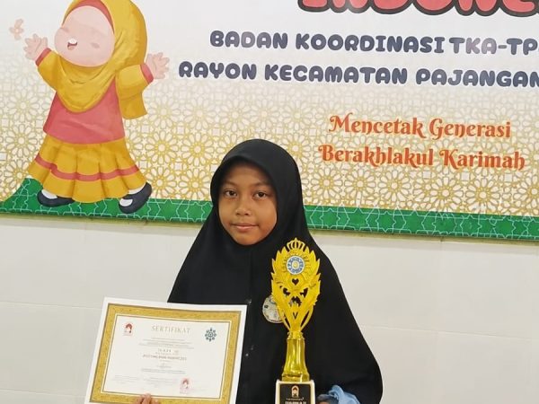Juara 1 FASI XIII Tingkat Pajangan, Arlinda Khanza Fauziyah Siap Melangkah ke Tingkat Kabupaten Bantul