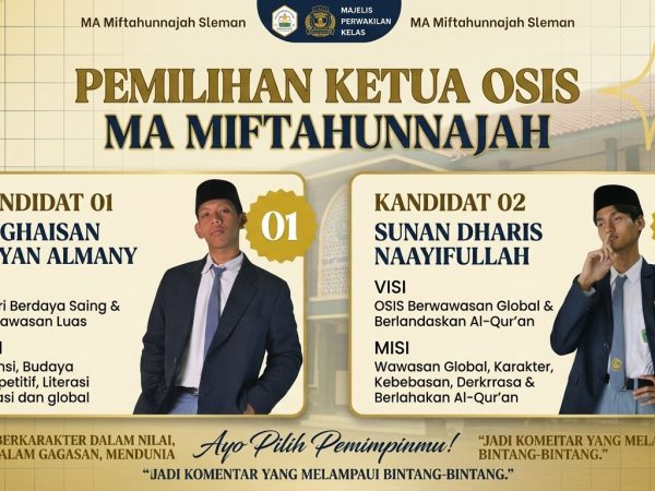 Ini Dia Calon Ketua OSIS MA Miftahunnajah Sleman Periode 2026/2027