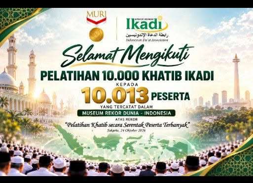18 Santri MA Miftahunnajah Sleman Ikuti Pelatihan Khotib IKADI, Torehkan Rekor MURI Diklat Serentak Nasional 10.000 Peserta
